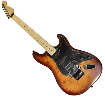 Stratocaste-r 22 Frets Maple Fingerboard черен Tremolo Floyd Rose персонализирано тяло китара