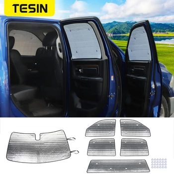 TESIN Прозорец за кола Предно стъкло Сенник Сянка Изолационни капаци Подложка Аксесоари за сенник за Dodge RAM 1500 2010 2011 2012-2017