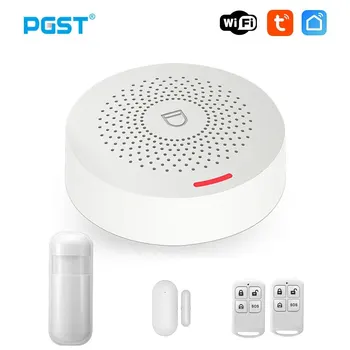 Wifi Tuya Домашна алармена система 433MHz Аларма за сигурност на крадци Интелигентен живот Контрол на приложението Безжична домашна аларма
