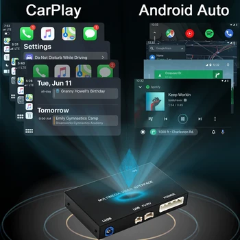 Wireless Carplay Retrofit Kit Decoder Support Android Auto Mirrorlink Reverse Camera Smart Box Android Auto за Volvo V60 XC60