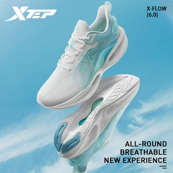 Xtep X-FLOW 6.0 Обувки за бягане Мъже 2023 Поддръжка Шокова абсорбция Мъжки спортни обувки Омекотяващи леки маратонки 877119110001