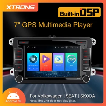 XTRONS 7 инчов Android 12 сензорен екран кола радио четириядрен 2 + 32 стерео мултимедиен плейър за Volkswagen / SEAT / Skoda DSP CP