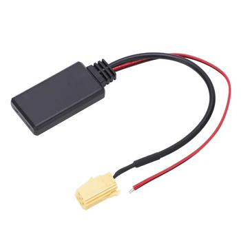 Автоматичен аудио кабел Издръжлив ABS топлоустойчив AUX IN адаптер 6Pin Износоустойчив добър звуков ефект за стерео MINI ISO