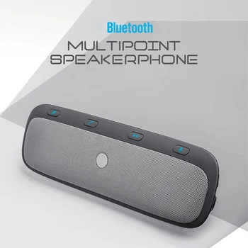 Бърза доставка Свободни ръце Bluetooth комплект за кола сенник безжичен високоговорител многоточков високоговорител V4.2 излъчване повикване ID