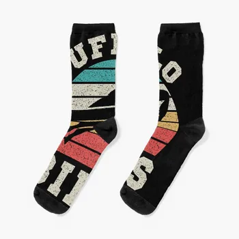 Бъфало реколта чорапи Валентин идеи за подаръци чорапи мъж движещи се чорапи щастливи чорапи Мъжки чорапи Дамски