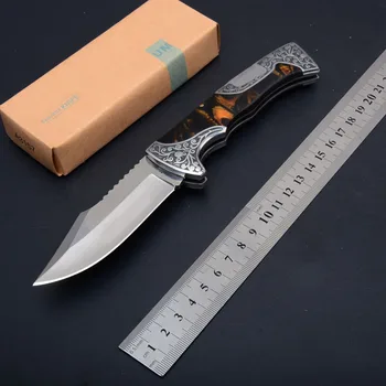 Висококачествени EDC сгъваеми ножове за ножове Art Collection от неръждаема стомана 3D Flower Outdoor Tools 2017 Ножове за оцеляване