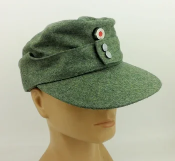 . Втората световна война WW2 немски армия капачка значка с немски M43 шапка шапка вълна ВОЙНИК ВОЕННА ШАПКА КОЛЕКЦИЯ ВОЕННИ ВЪЗСТАНОВКИ
