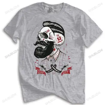 Гореща продажба мъже марка тениска лятна памучна тениска машина бръснарница бръснари татуировка брада капка корабоплаването