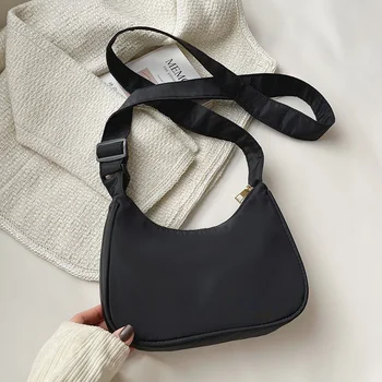 Дамски рамо чанта плътен цвят подмишница дизайнер подмишници чанти свободно време дами френски подмишниците чанти портмонета чанти жени чанта