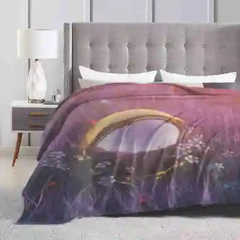 Дни на салатата Супер топли меки одеяла хвърлят на диван / легло / пътуване 3D абстрактно Render астронавт каска трева природа цветя