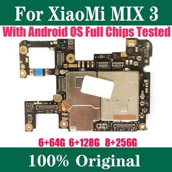 Дънна платка за Xiaomi MIX3 Mi MIX 3 Оригинална отключена схема Логическа платка 100% тествана работа 128GB 256GB