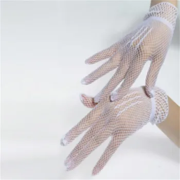 Жени Летни Uv-доказателство шофьорски ръкавици Mesh рибарска мрежа ръкавици Mesh твърди тънки летни жени ръкавици ръкавици ръкавици животни ръкавици жена