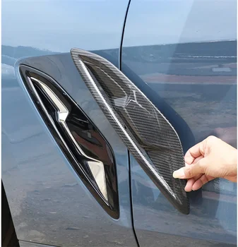 За BMW Серия 8 G14 G15 G16 2019-2023 Реални въглеродни влакна кола страничен отдушник калници стикери Екстериорни аксесоари