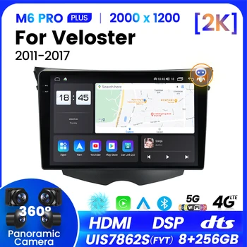 За Hyundai Veloster FS 2011 - 2017 Автомобилно радио Интелигентна Android система 2K QLED екран кола игра SWC GPS мултимедия Headunit