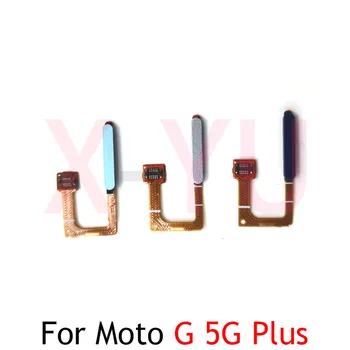 За Motorola Moto G 5G Plus Home бутон сензор за пръстови отпечатъци връщане мощност flex кабел ремонт части