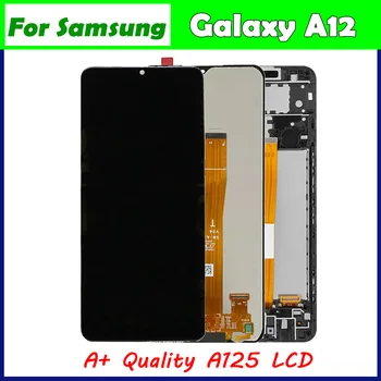 За Samsung Galaxy A12 дисплей A125F A125 LCD сензорен екран дигитайзер събрание за Galaxy A125 LCD A125F / DS A125H LCD
