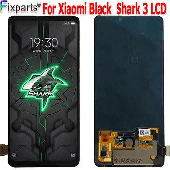 За Xiaomi Black Shark 3 LCD дисплей + сензорен стъклен дигитайзер Пълен монтаж резервни части за Xiaomi BlackShark 3 LCD