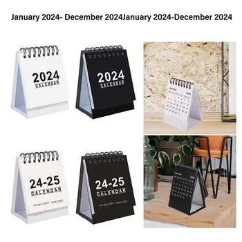 Календари с хартиена намотка Преносима бележка Деликатна 2024 2025 Календар за домашни офис училищни пособия