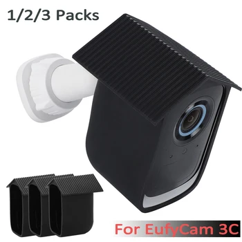 Калъф за охранителна камера за EufyCam 3C защитен корпус CCTV Cam прахоустойчив водоустойчив капак UV протекция черен 1/2 броя