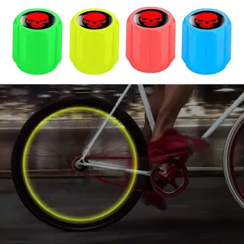 Капачки за въздушни дюзи за автомобилни гуми Нощни самоосветяващи се клапани за гуми Стъбла Капачки Стъбло на колелото на гумата Въздушни клапани Капачки за автомобили Велосипед мотоциклет
