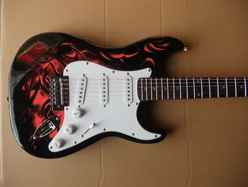 Китай Spark Draw китара 22Frets потребителски стил SSS пикап Porfessional електрическа китара фабрика