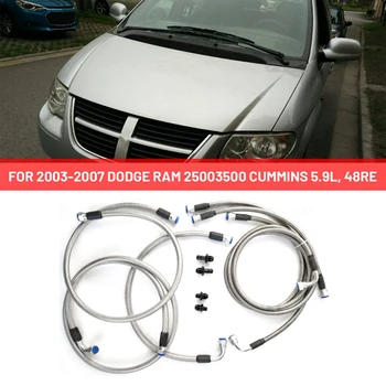 Комплект маркуч за охладител за кола Комплект маркуч за охладител за 2003-2007 Dodge Ram 2500/3500 Cummins 5.9L, 48RE
