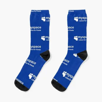 Лого на Myspace Сини чорапи зимно термично колоездене Мъжки чорапи Дамски