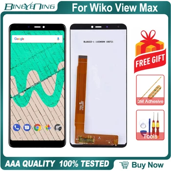 Нов оригинал за Wiko View Макс LCD & Сензорен екран Дигитайзер с дисплей на рамката Аксесоари за модули на екрана Инструмент за подмяна на монтаж
