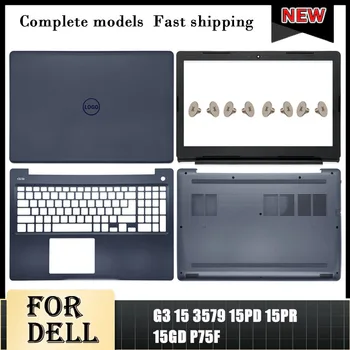 Нов оригинален лаптоп за Dell G3 15 3579 15PD 15PR 15GD P75F LCD заден капак преден панел Palmrest долен калъф синьо лого 15.6 инча