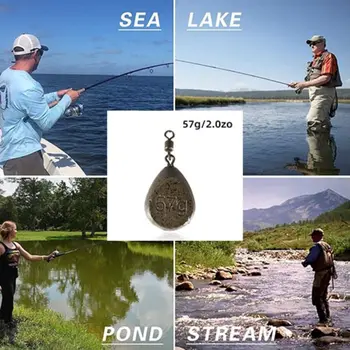 Оловна оловна бучка с въртящи се риболовни тежести Гореща продажба за риболов