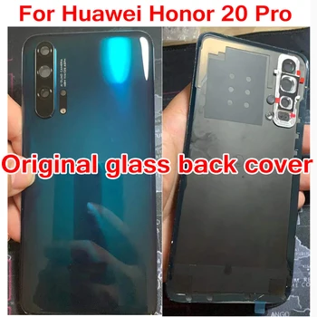 Оригинален LTPro заден капак за Huawei Honor 20 Pro Корпус на батерията Капак на вратата на задния корпус + Обектив от стъкло на камерата с лепило