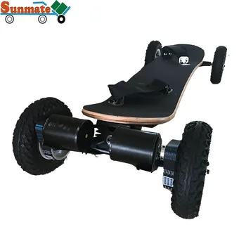 Открит спорт Нов дизайн Превъзходен дизайн Longboard Електрически скейтборд 2000w Dual Motors Diy въглеродни влакна черен 8 инчов дистанционно