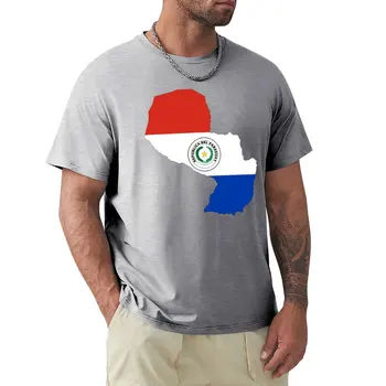 Парагвай Карта на флага Тениска летен топ Естетическо облекло ризи графични тениски Къс ръкав тениска