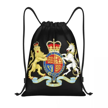 Персонализиран кралски герб на Обединеното кралство Чанти с шнур Жени Мъже Лека спортна фитнес раница за съхранение