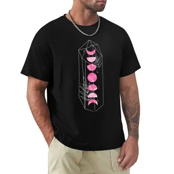 Розовата лунна тениска тениска мъжка тениска мъжка тренировъчна риза
