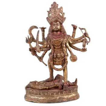 Ръчно изработени златни месинг Маха Кали богиня скулптури фигурка статуя изявление парчета декор подарък елементи