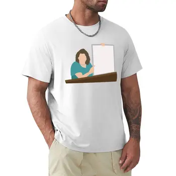  Тениска с бяла дъска на Кейти Портър Графични тениски Тениска с къс ръкав Мъжки дрехи с къс ръкав