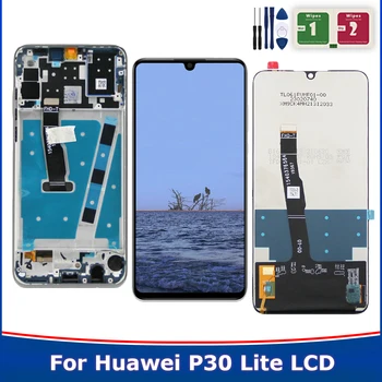 Тестван LCD за HUAWEI P30 Lite дисплей сензорен екран дигитайзер за HUAWE MAR-LX1M LX1A LX2 L21MEA LX3A LCD екран събрание