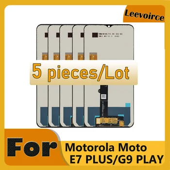 Търговия на едро 5 броя / партида за Motorola Moto E7 Plus XT2081 G9 Play XT2083 LCD дисплей сензорен екран дигитайзер събрание подмяна