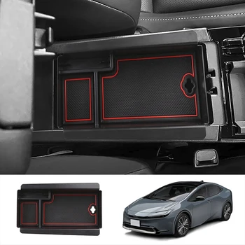 Централен контрол Подлакътник Кутия за съхранение Органайзер Тава за Toyota Prius 60 Series 2023 Автомобилни интериорни части