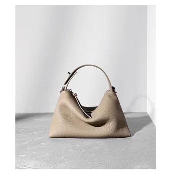 Чанти от естествена кожа за жени 2023 Нова дама марка дизайнерски чанти Меки чанти за рамо от телешка кожа Чанти с голям капацитет
